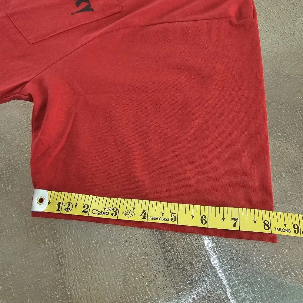 Chucky Men's Horror Graphic Pocket Tee Red XL 90s Retro Scary Movie Streetwear